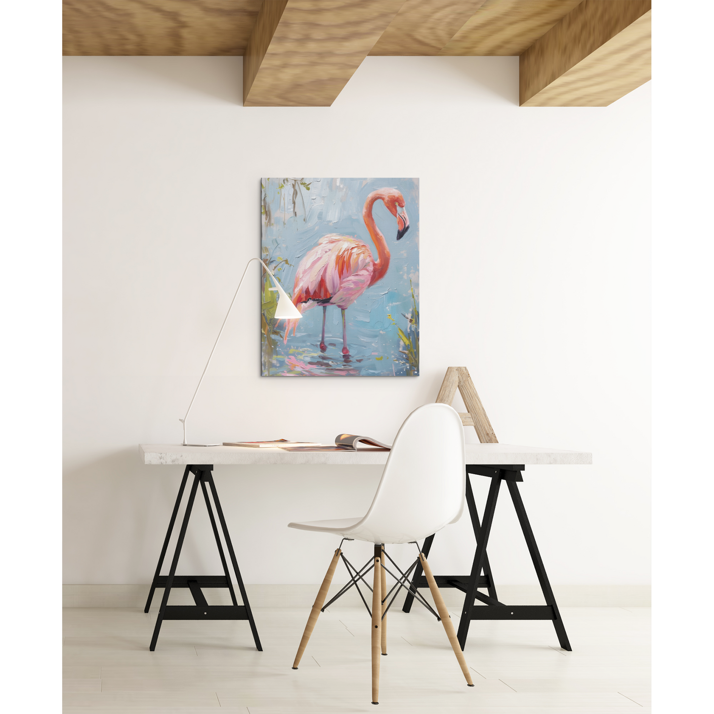 Tablou canvas "Flamingo" - 40x60 cm
