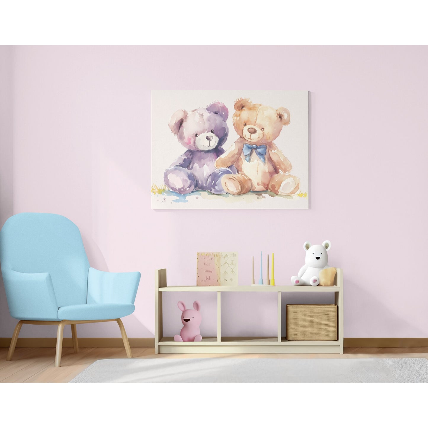 Tablou canvas "Teddybears" - 60x40 cm