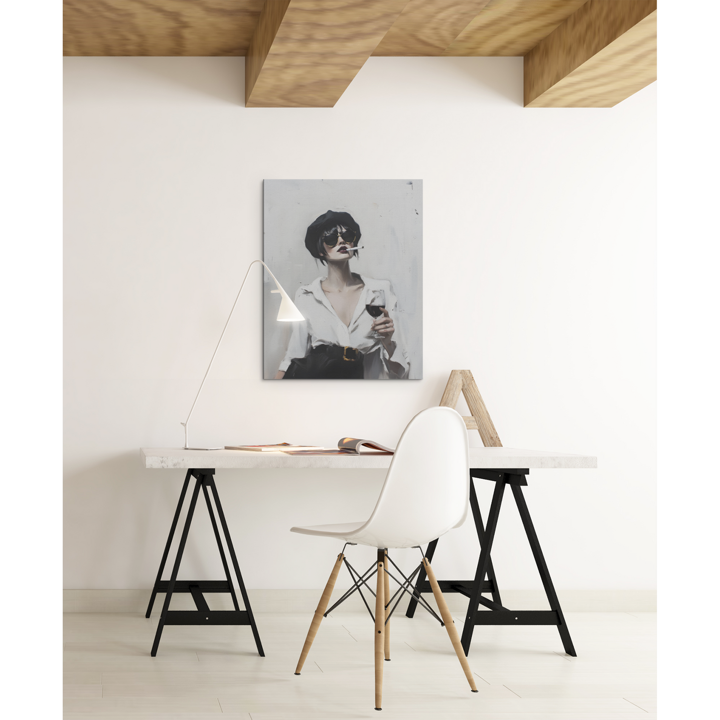 Tablou canvas "Cool Lady" - 40x60 cm