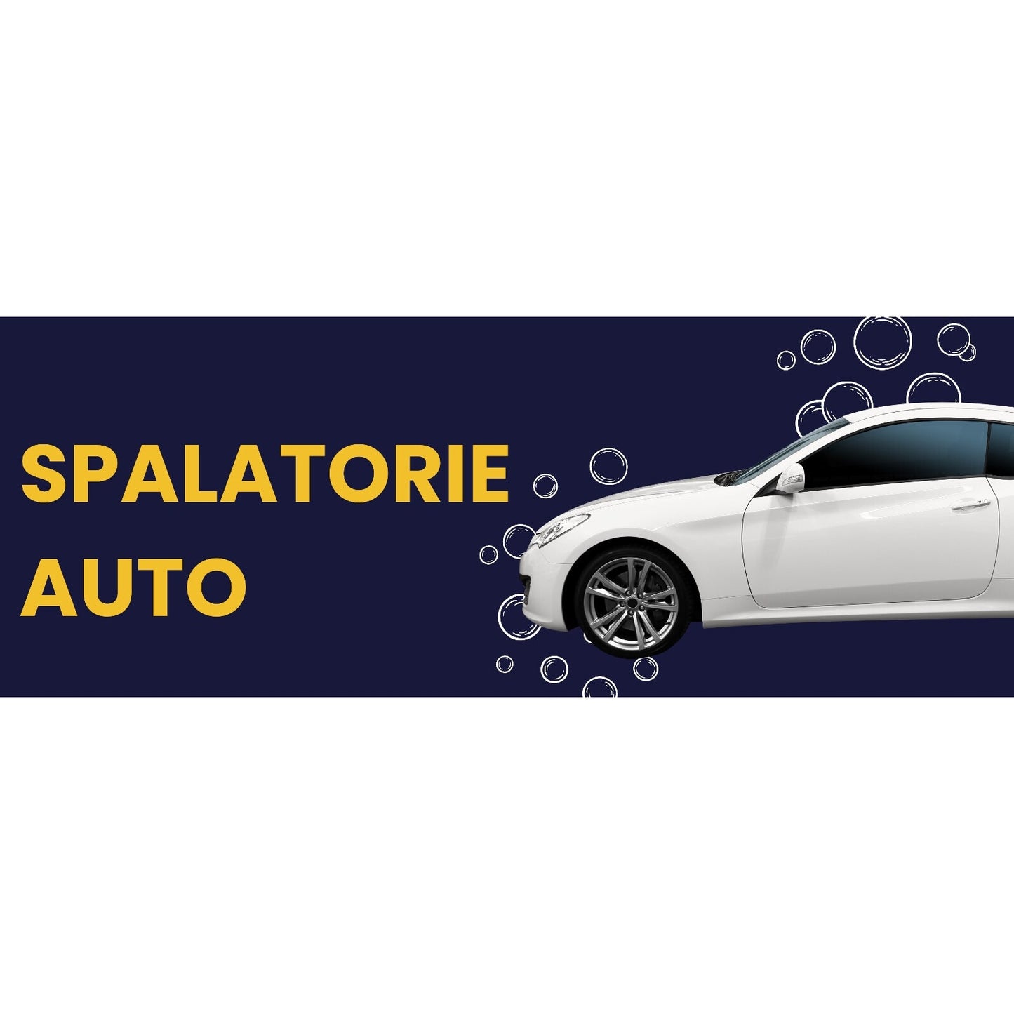 Banner Publicitar "Spalatorie Auto 2" — 150×75cm