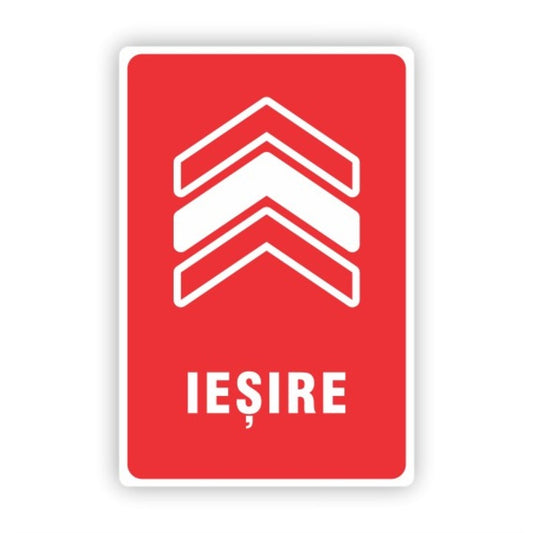 Etichete "Iesire" — 20×30cm