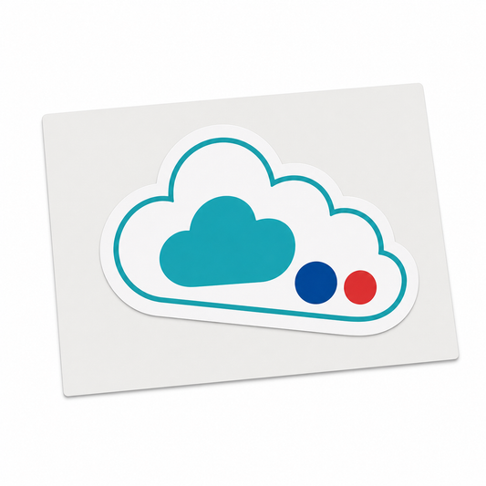 Stickere kiss cut personalizate pe suport gri