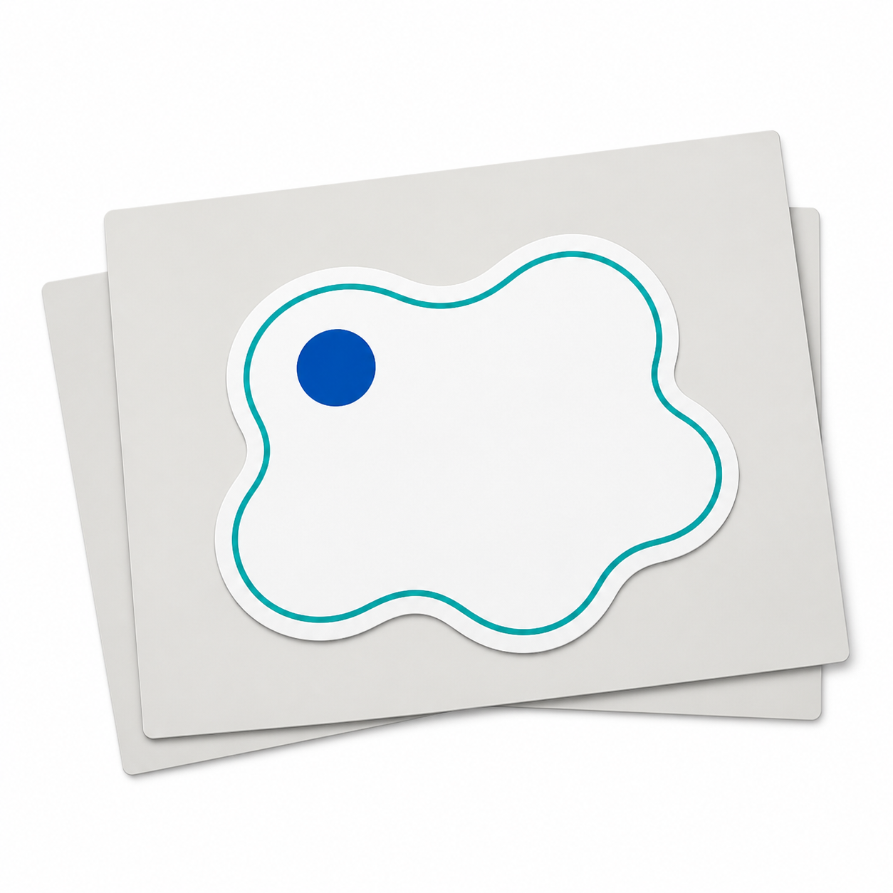 Stickere kiss cut personalizate pe backing mai mare