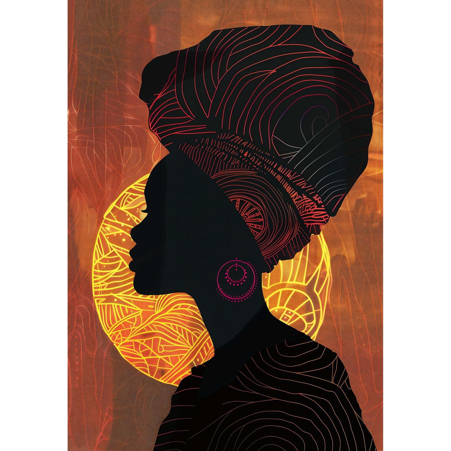 Tablou canvas "PPF african 399A-1" - 40x60 cm