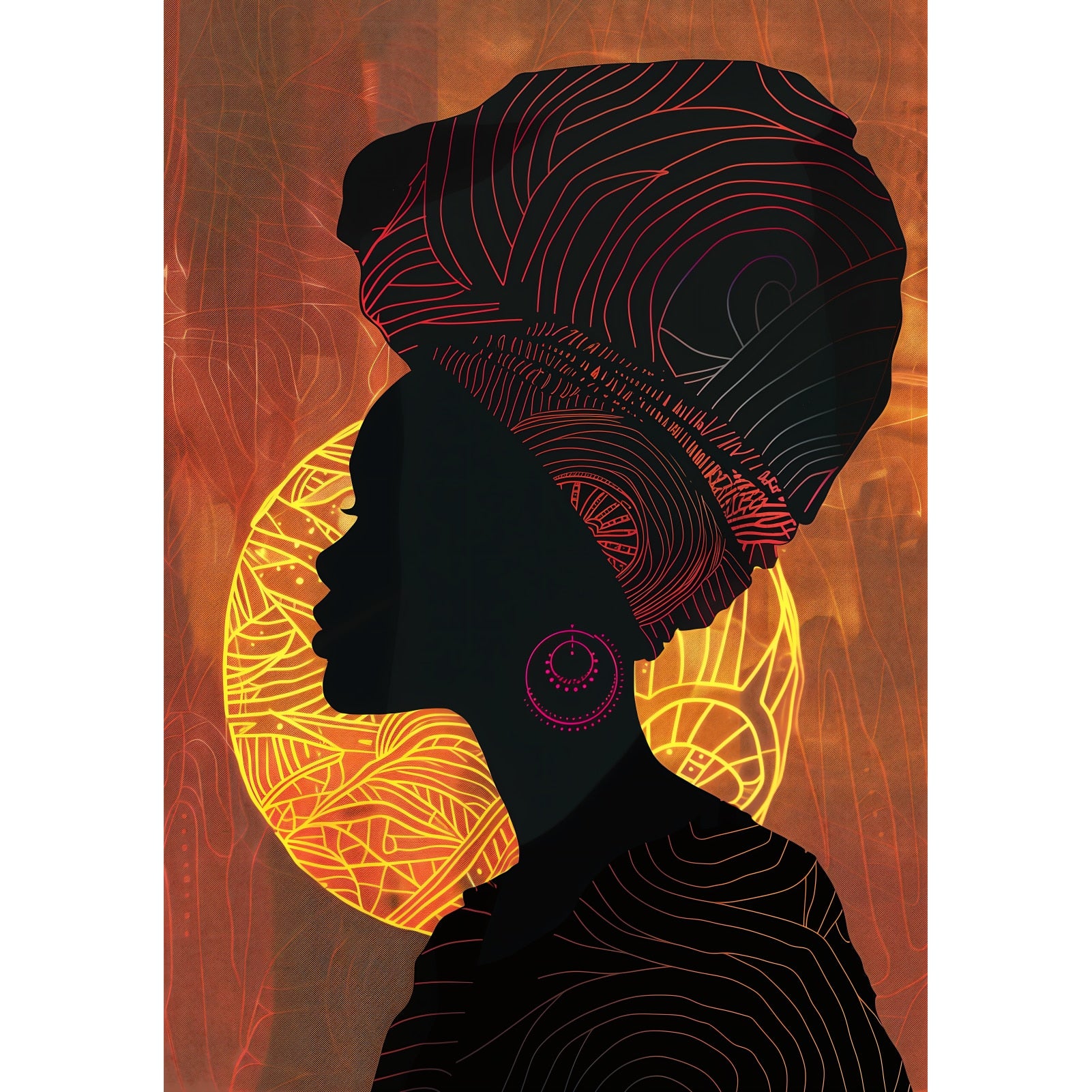Tablou canvas "PPF african 399A-1" - 40x60 cm