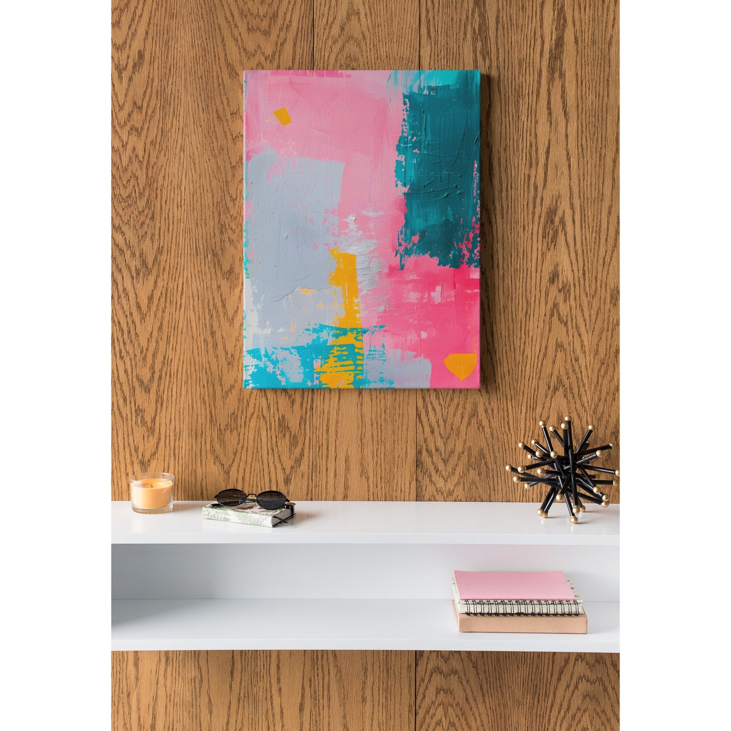 Tablou canvas "Abstract Pink" - 40x60 cm