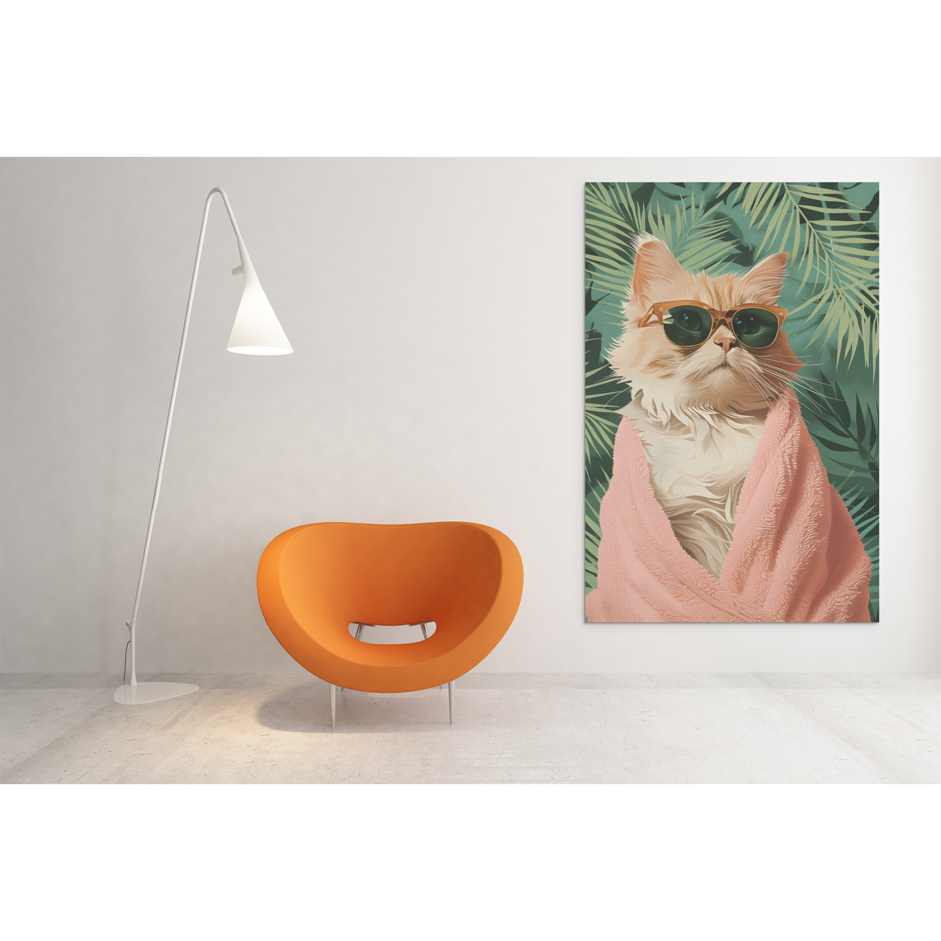 Tablou canvas "CAT" - 40x60 cm