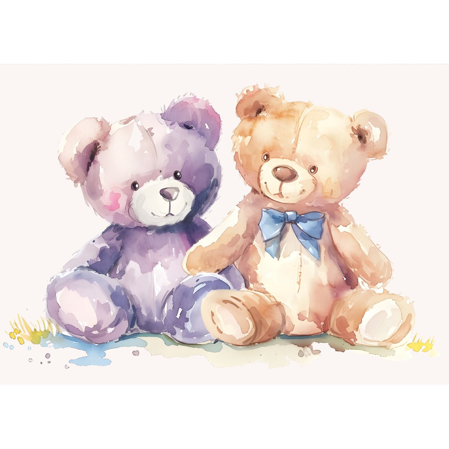 Tablou canvas "Teddybears" - 60x40 cm