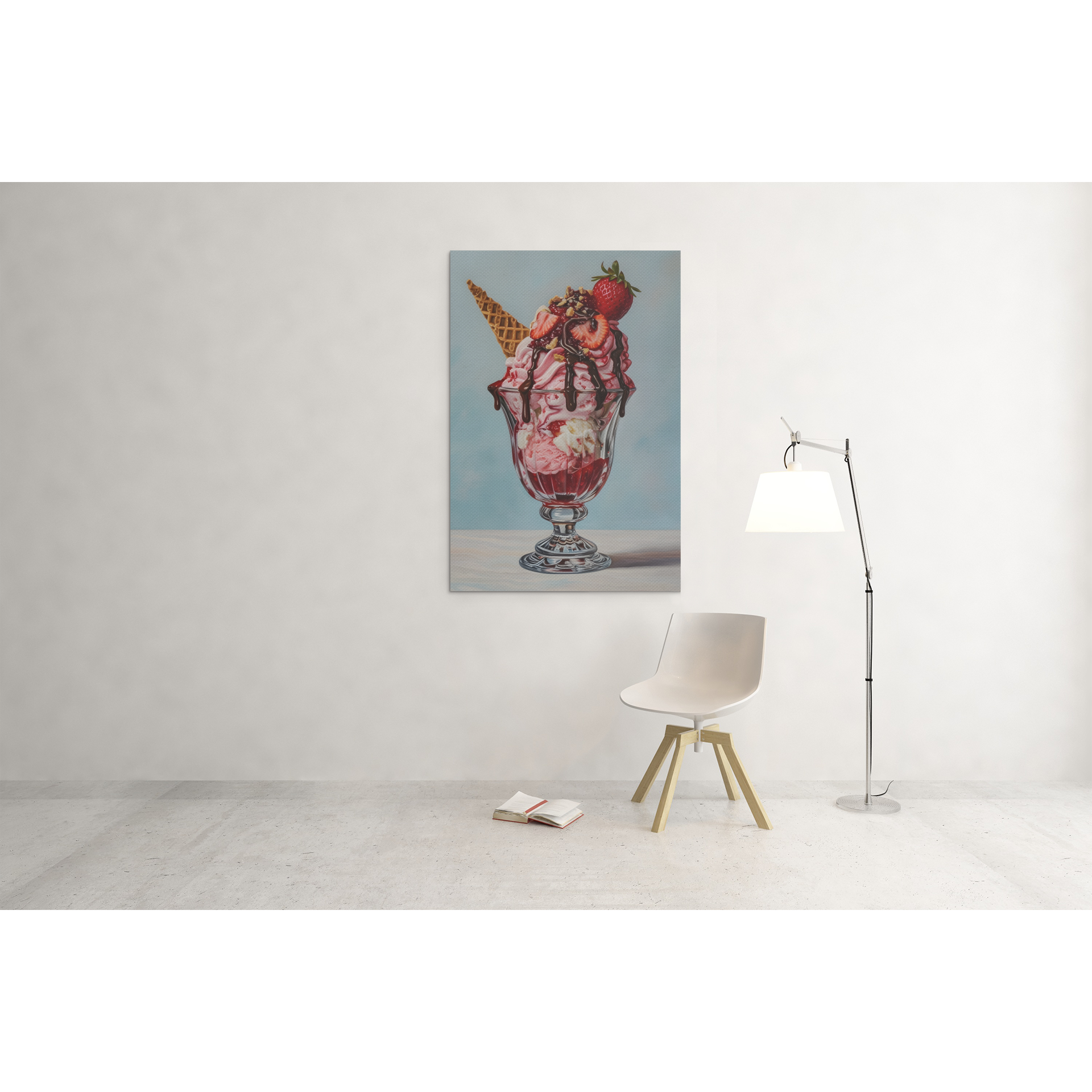 Tablou canvas "Decadent Icecream" - 40x60 cm