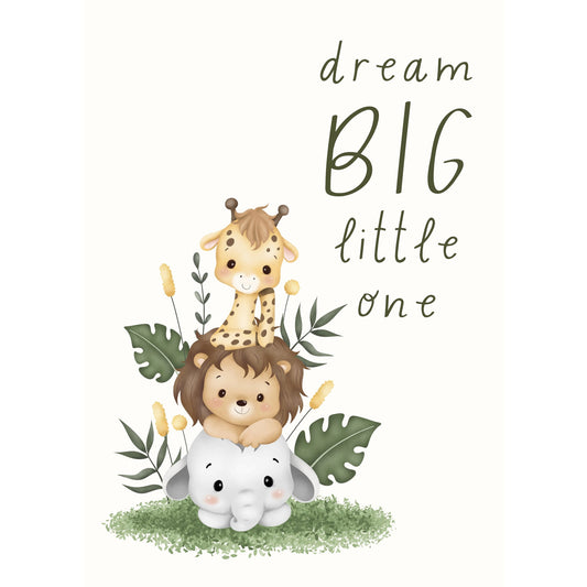 Tablou canvas "Dream BIG" - 40x60 cm