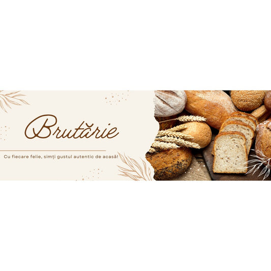 Banner Publicitar "Brutarie - Gustul de acasa" — 150×75cm