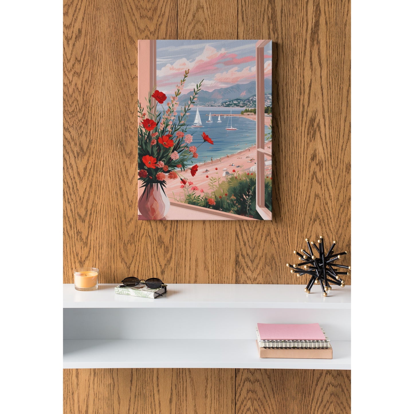 Tablou canvas "Window to paradise" - 40x60 cm