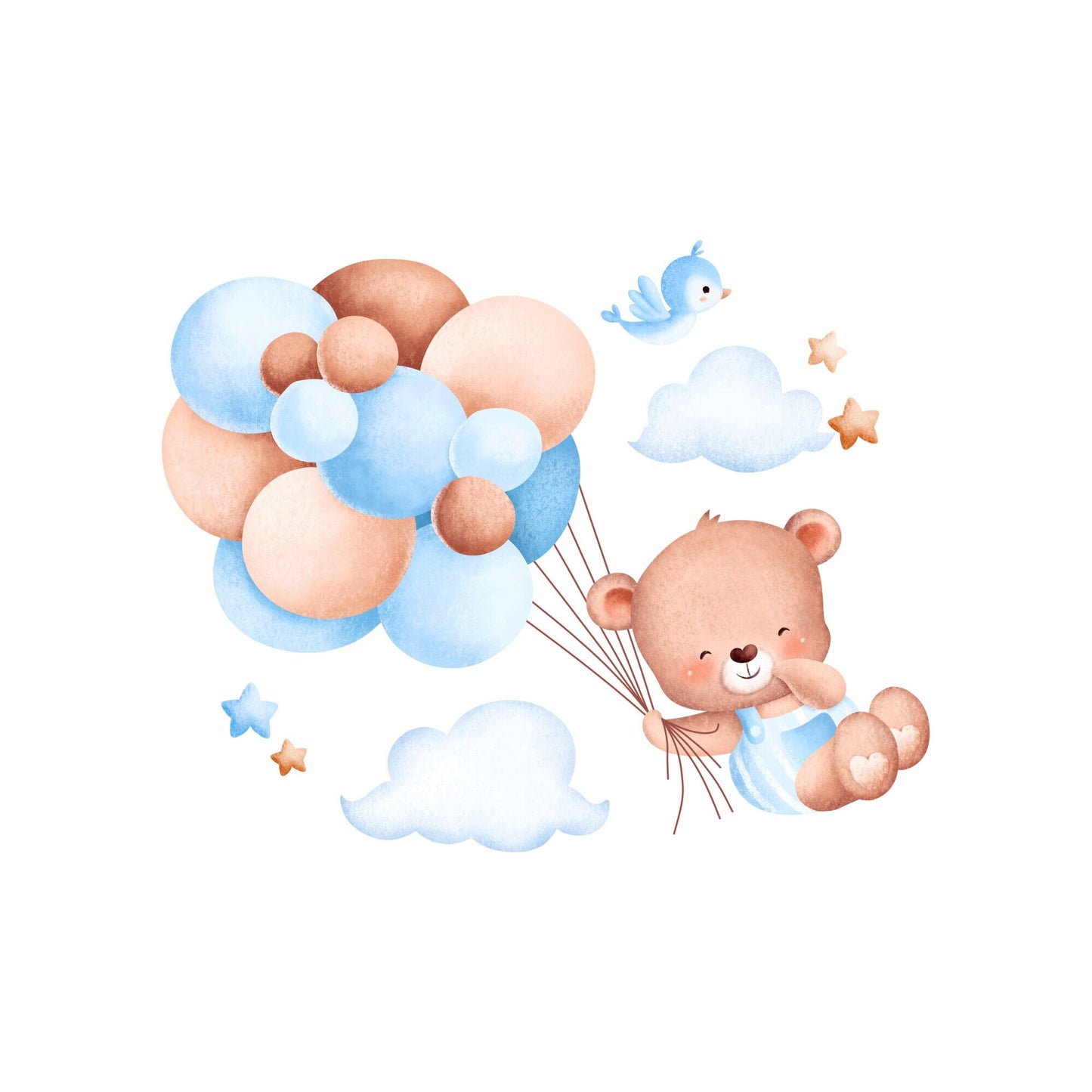 Tablou canvas "Balloon Teddy" - 60x40 cm