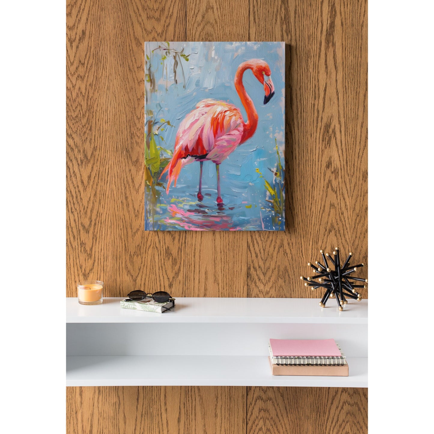 Tablou canvas "Flamingo" - 40x60 cm