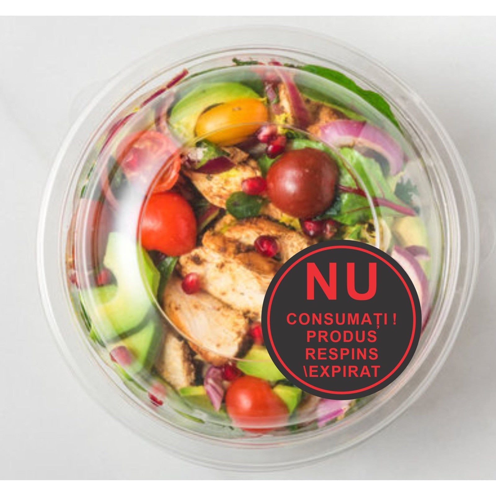 Set 500 Etichete HACCP "pentru control HACCP si siguranta alimentara" — (removable)