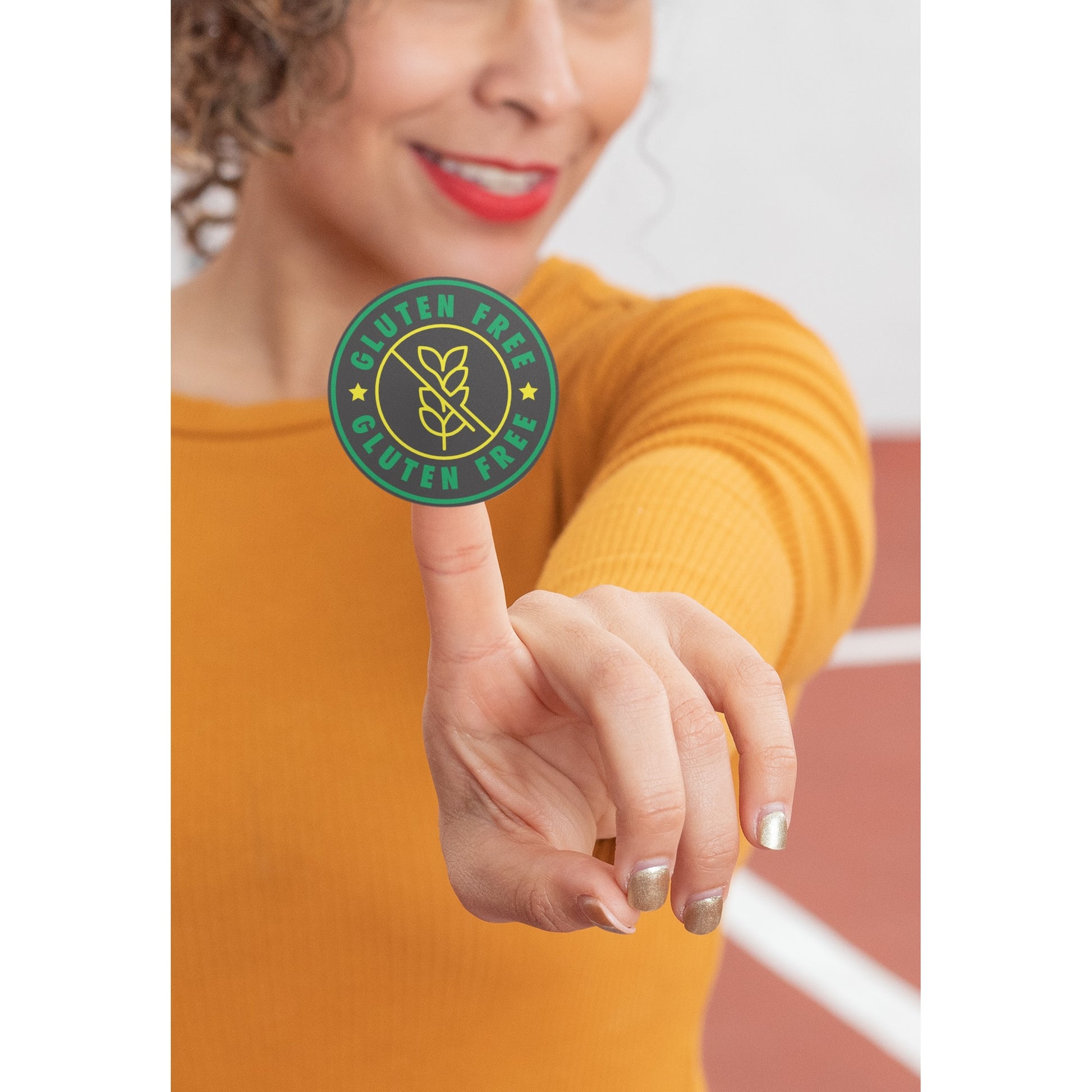 Set 500 Etichete HACCP "pentru produse fără gluten" — (removable)