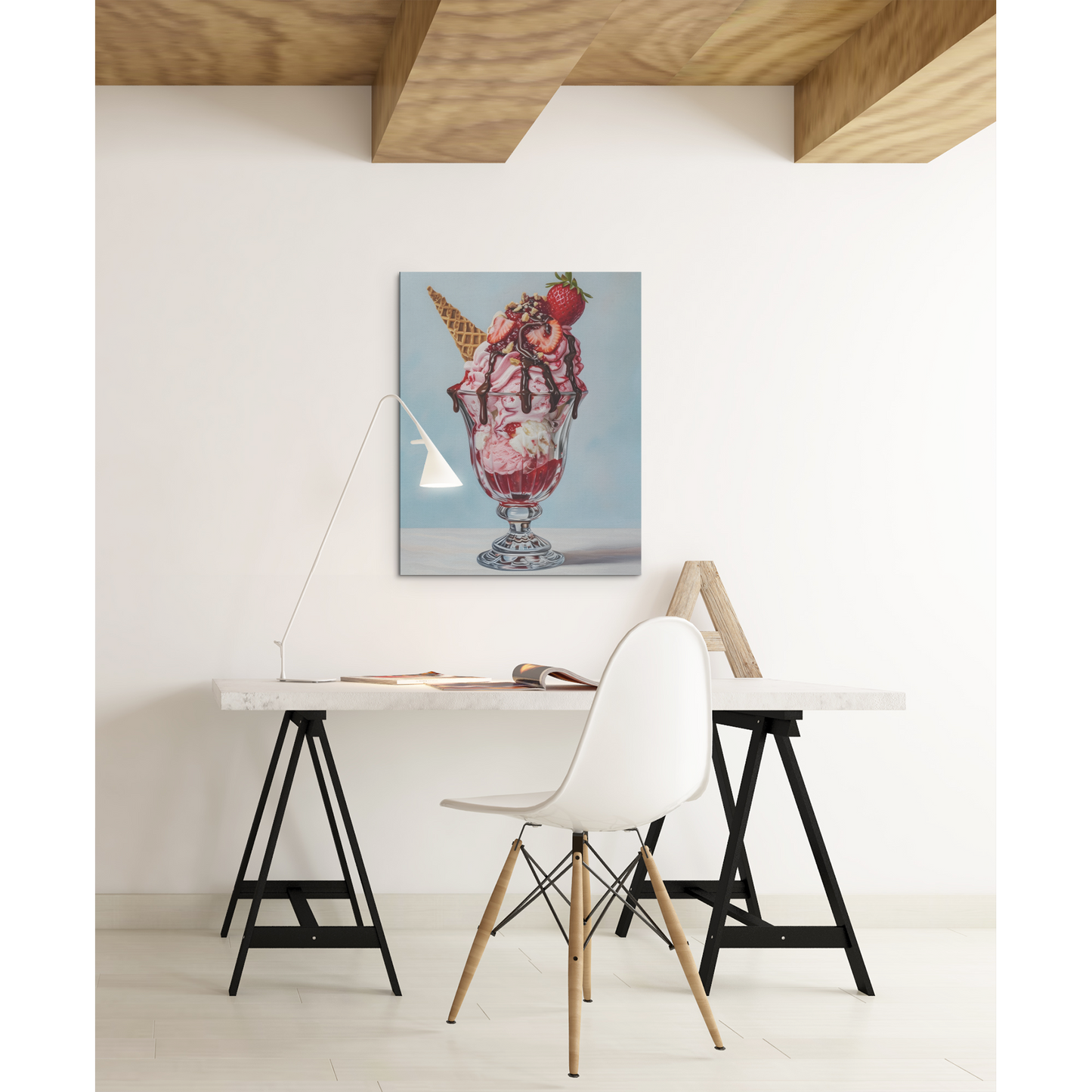 Tablou canvas "Decadent Icecream" - 40x60 cm