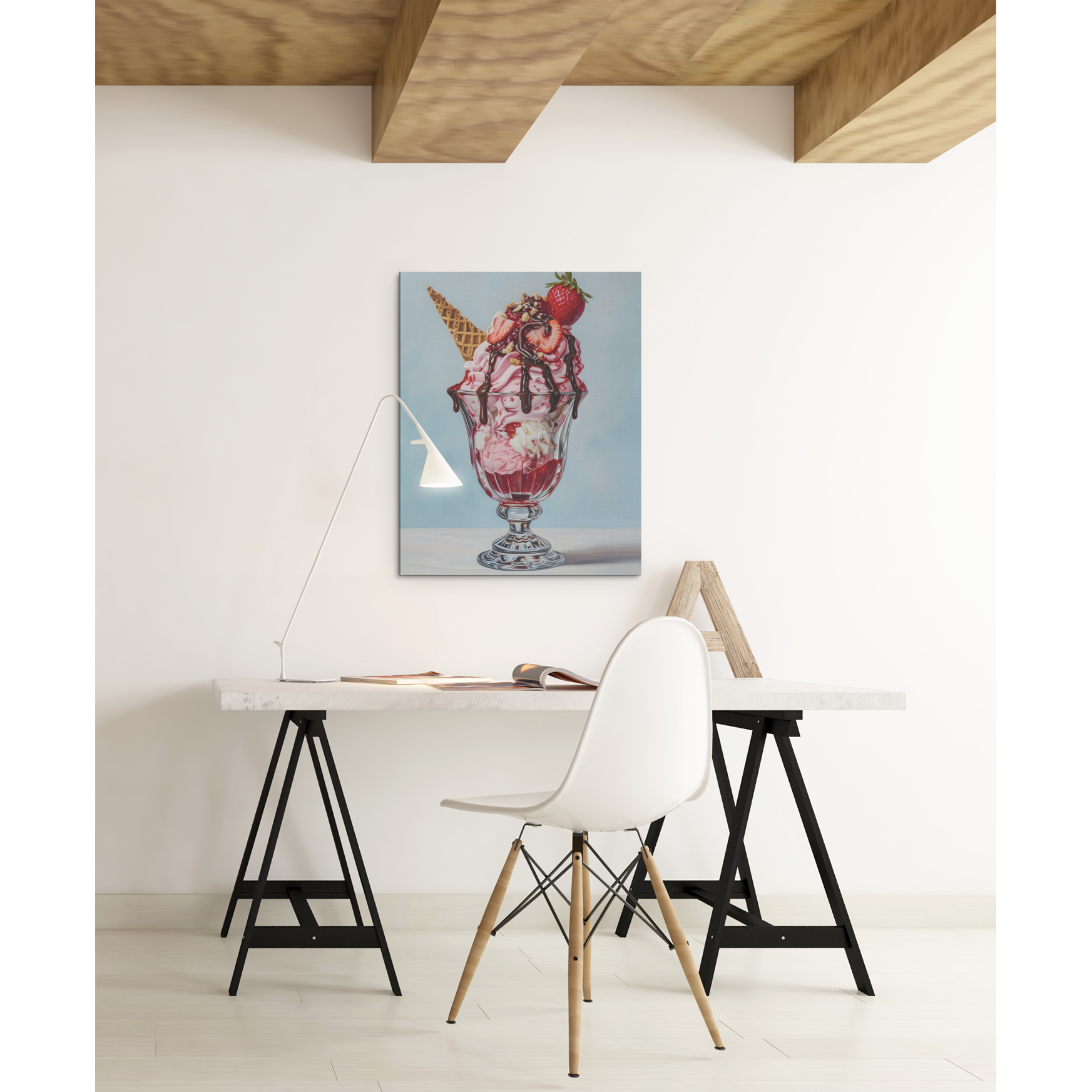 Tablou canvas "Decadent Icecream" - 40x60 cm
