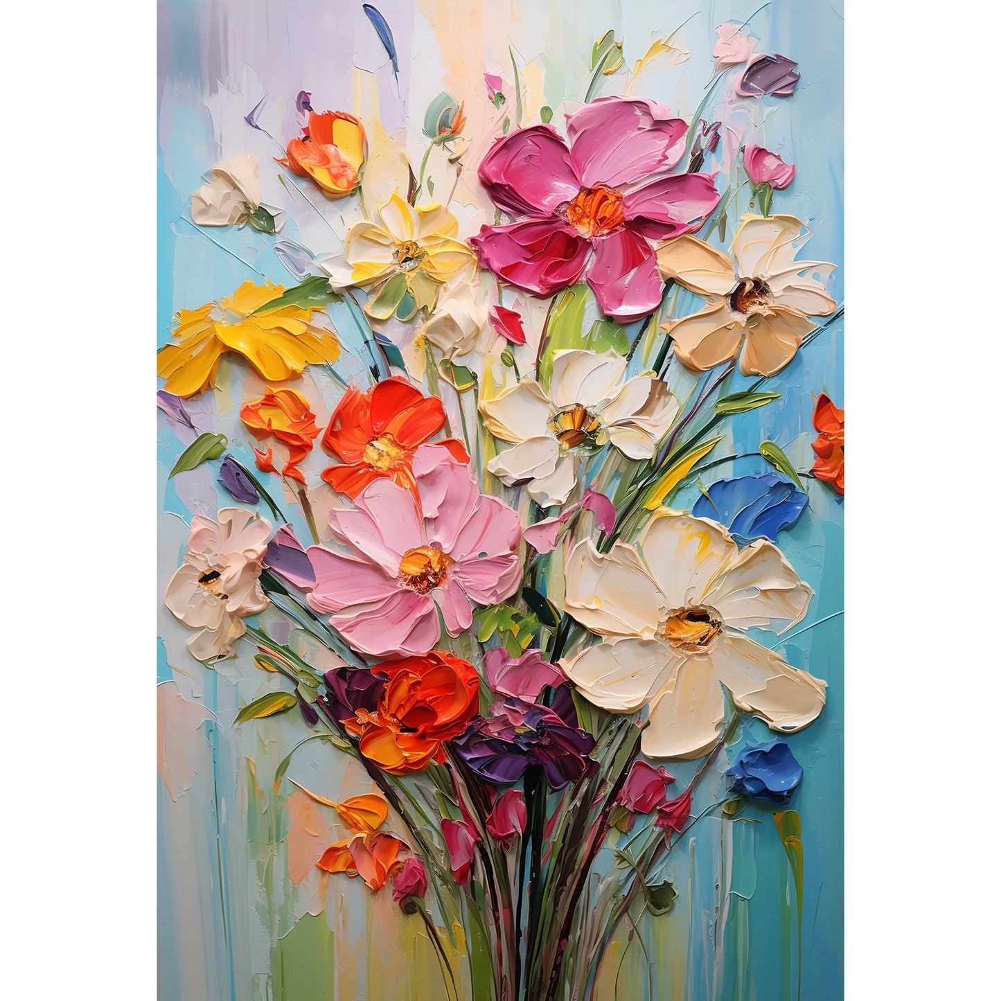 Tablou canvas "PPF Flori 45A" - 40x60 cm
