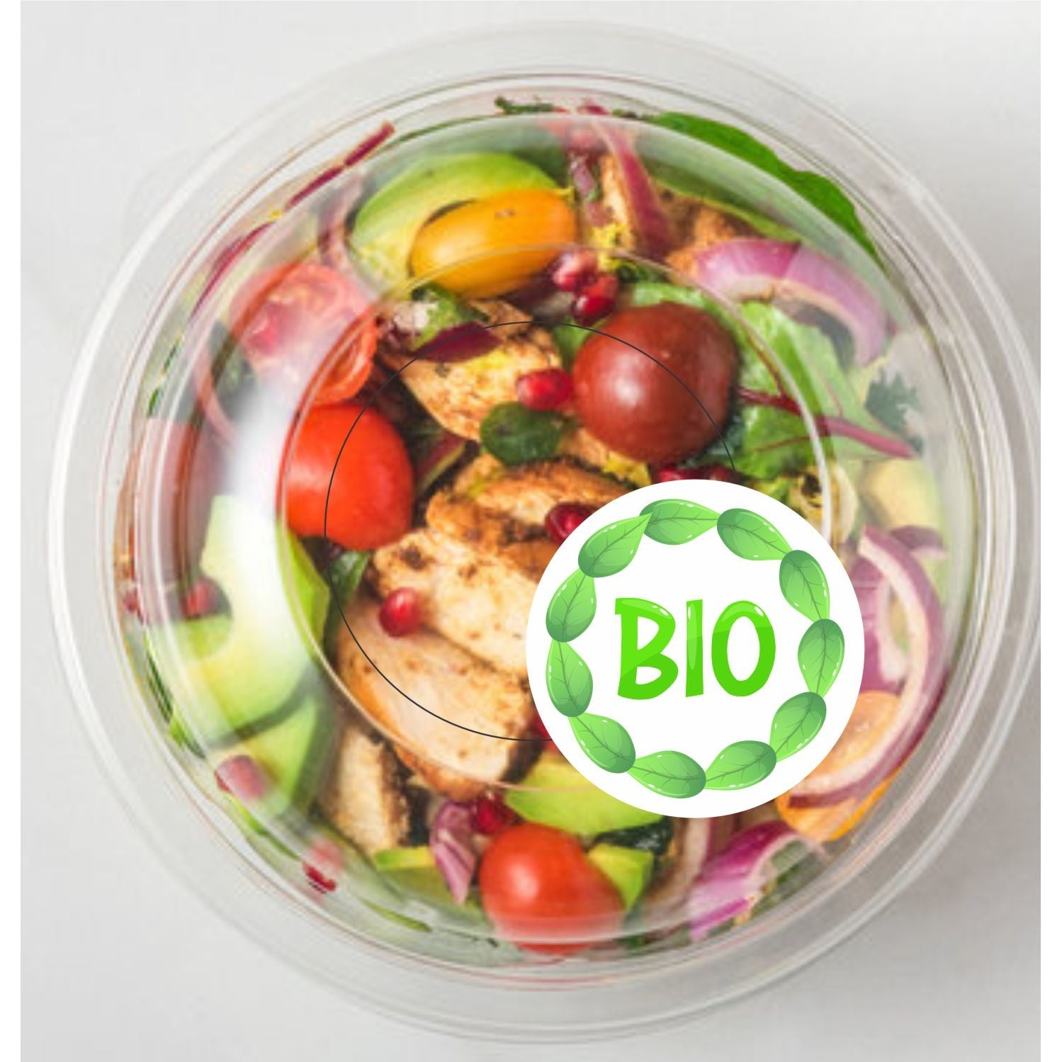 Set 500 Etichete HACCP "pentru produse naturale" — (removable)
