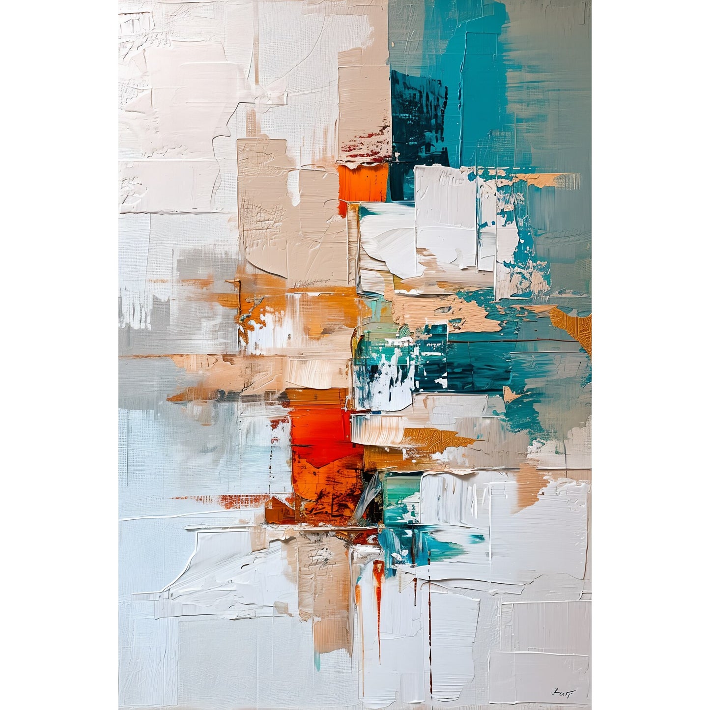 Tablou canvas "PPF abstract 133A" - 40x60 cm