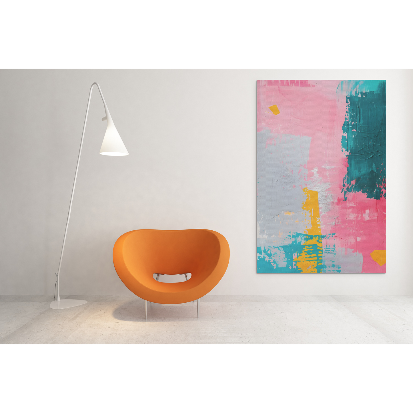 Tablou canvas "Abstract Pink" - 40x60 cm