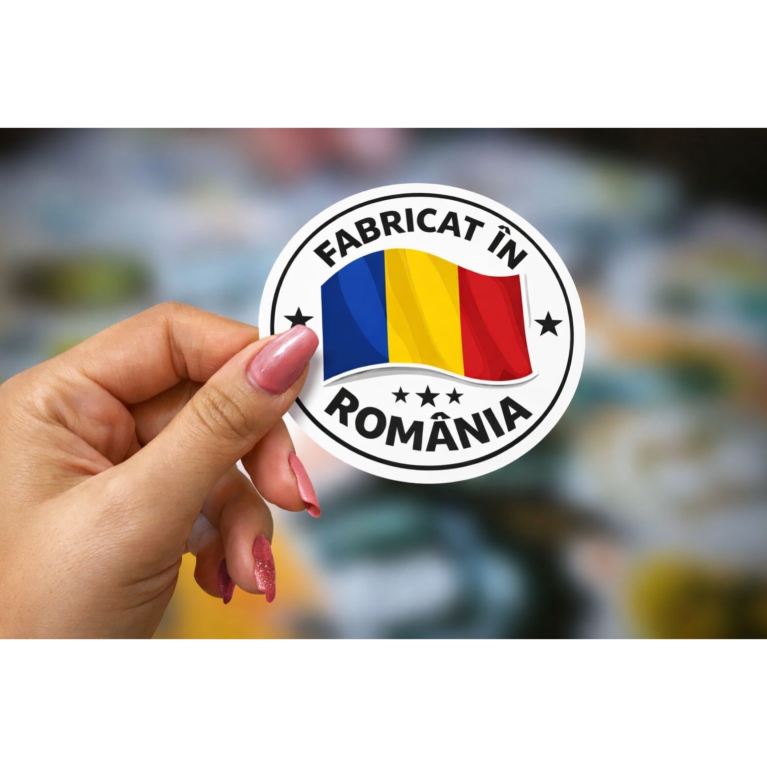 Set 500 Etichete "Fabricat in Romania"