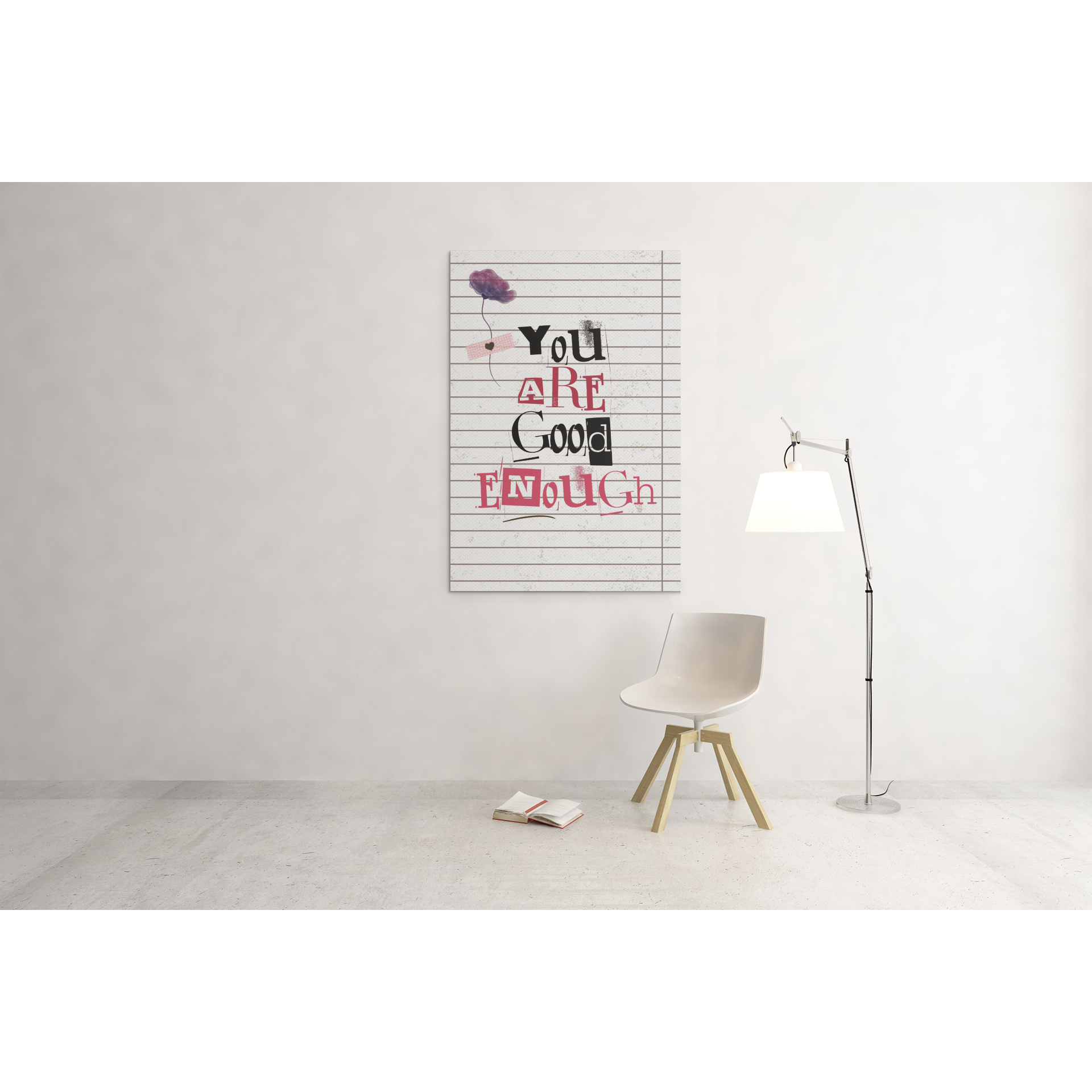 Tablou canvas "Good enough" - 40x60 cm