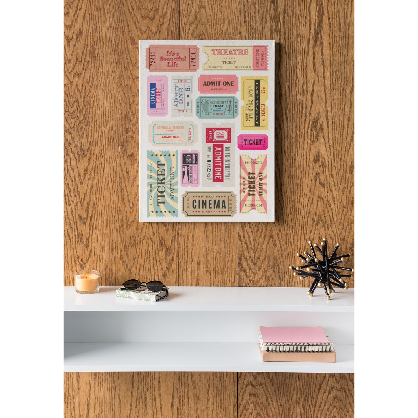 Tablou canvas "Trendy-400 Bilete" - 40x60 cm